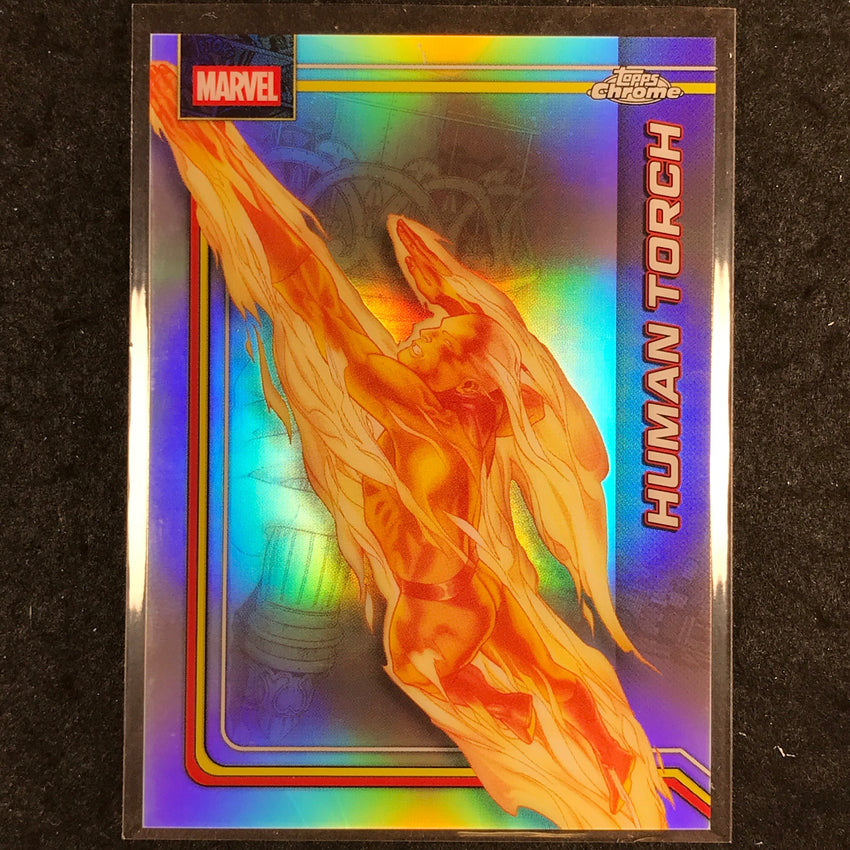 2026 Topps Chrome Marvel Comics HUMAN TORCH Base Refractor #51