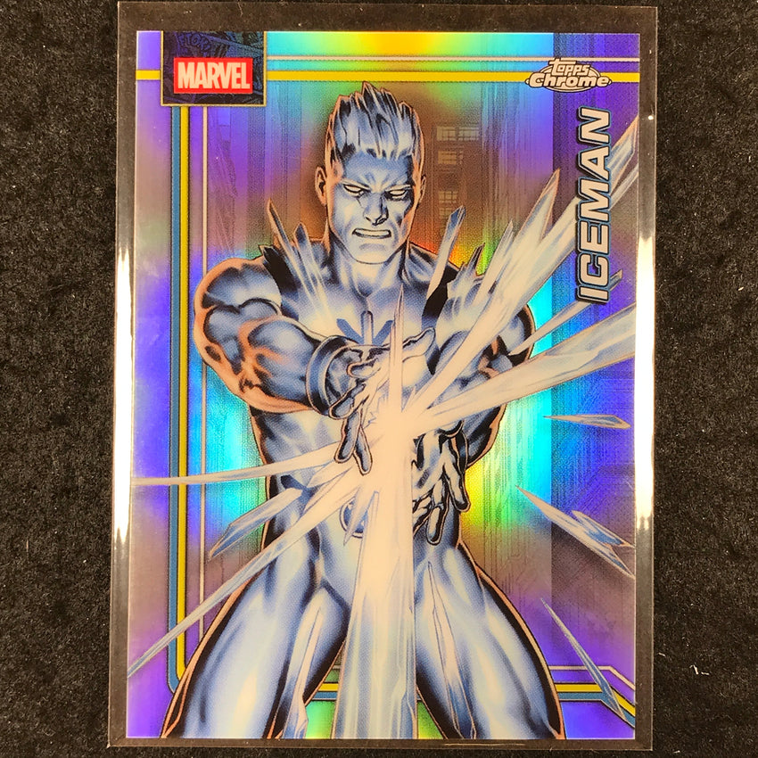 2026 Topps Chrome Marvel Comics ICEMAN Base Refractor #52