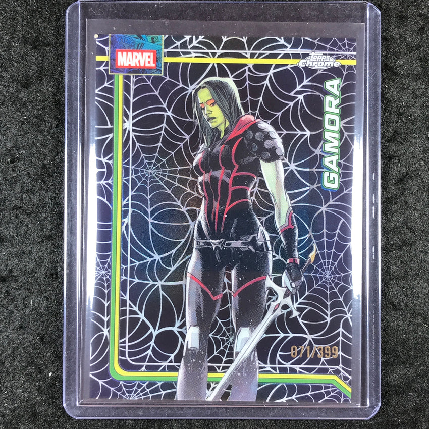 2026 Topps Chrome Marvel Comics GAMORA Spider-Web Refractor 71/399 #40