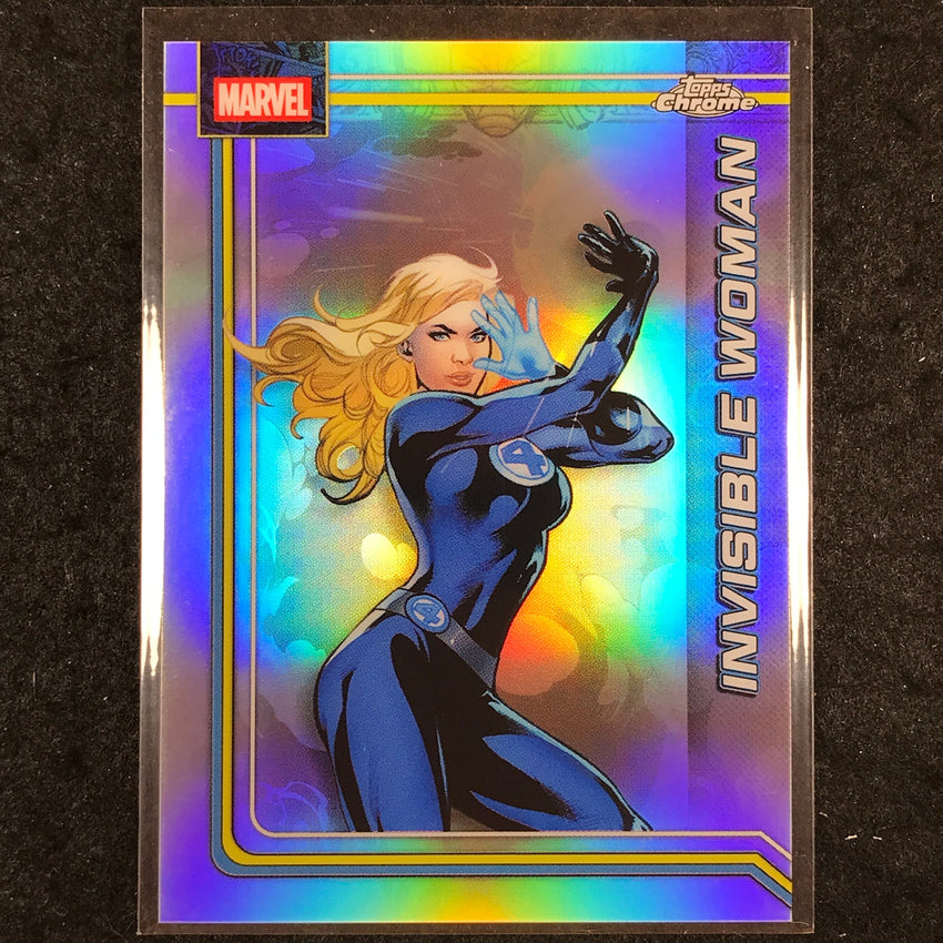 2026 Topps Chrome Marvel Comics INVISIBLE WOMAN Base Refractor #55