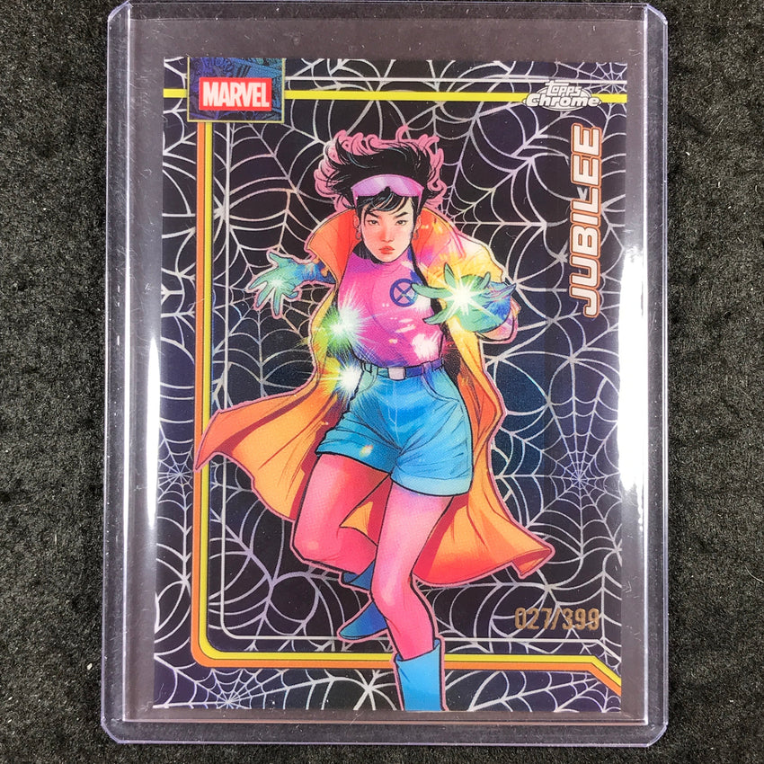 2026 Topps Chrome Marvel Comics JUBILEE Spider-Web Refractor 27/399 #61