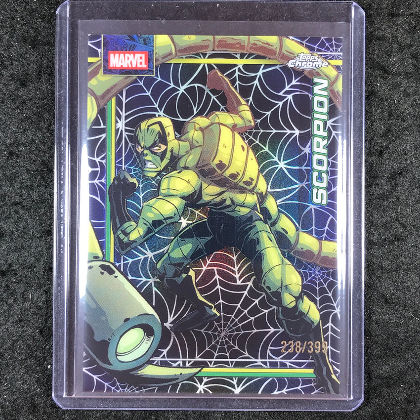 2026 Topps Chrome Marvel Comics SCORPION Spider-Web Refractor 238/399 #147