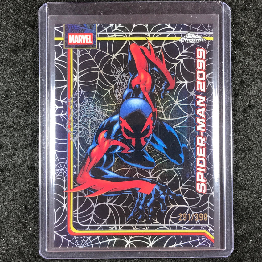 2026 Topps Chrome Marvel Comics SPIDER-MAN 2099 Spider-Web Refractor 291/399