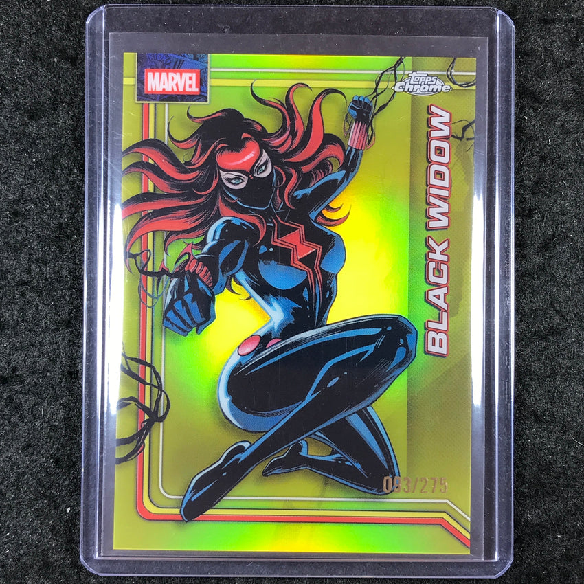 2026 Topps Chrome Marvel Comics BLACK WIDOW Yellow 93/275 #16