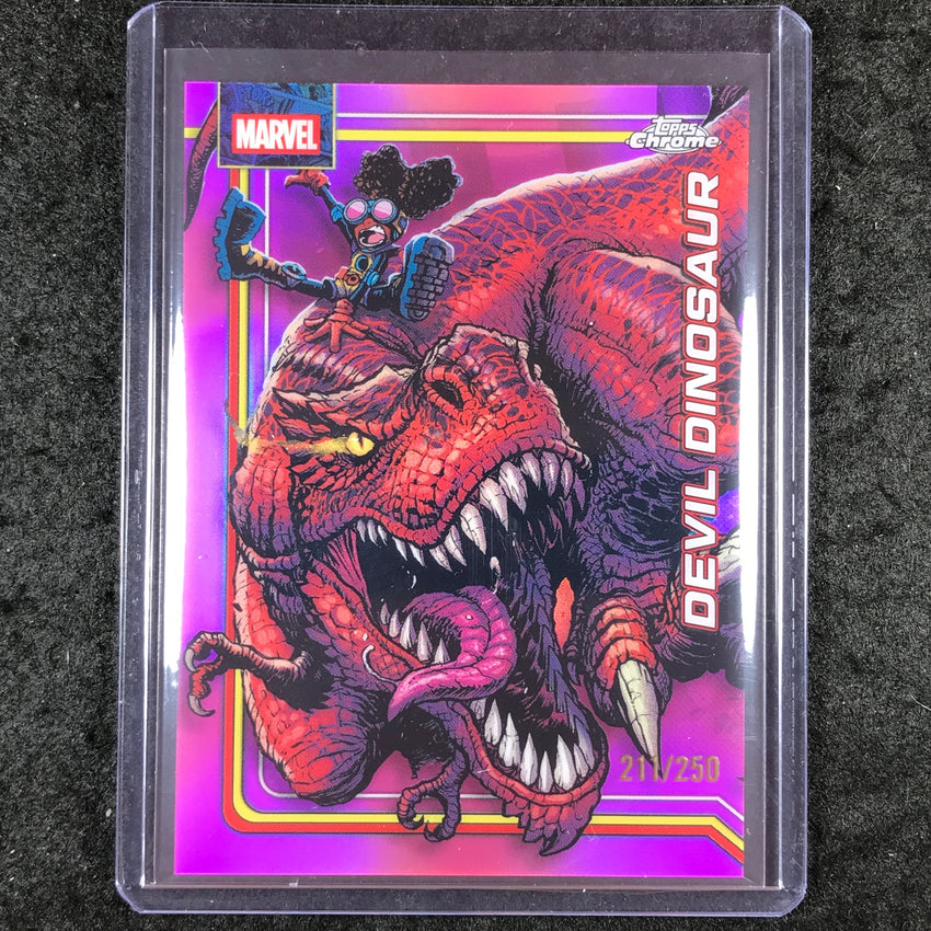 2026 Topps Chrome Marvel Comics DEVIL DINOSAUR Pink 211/250 #110