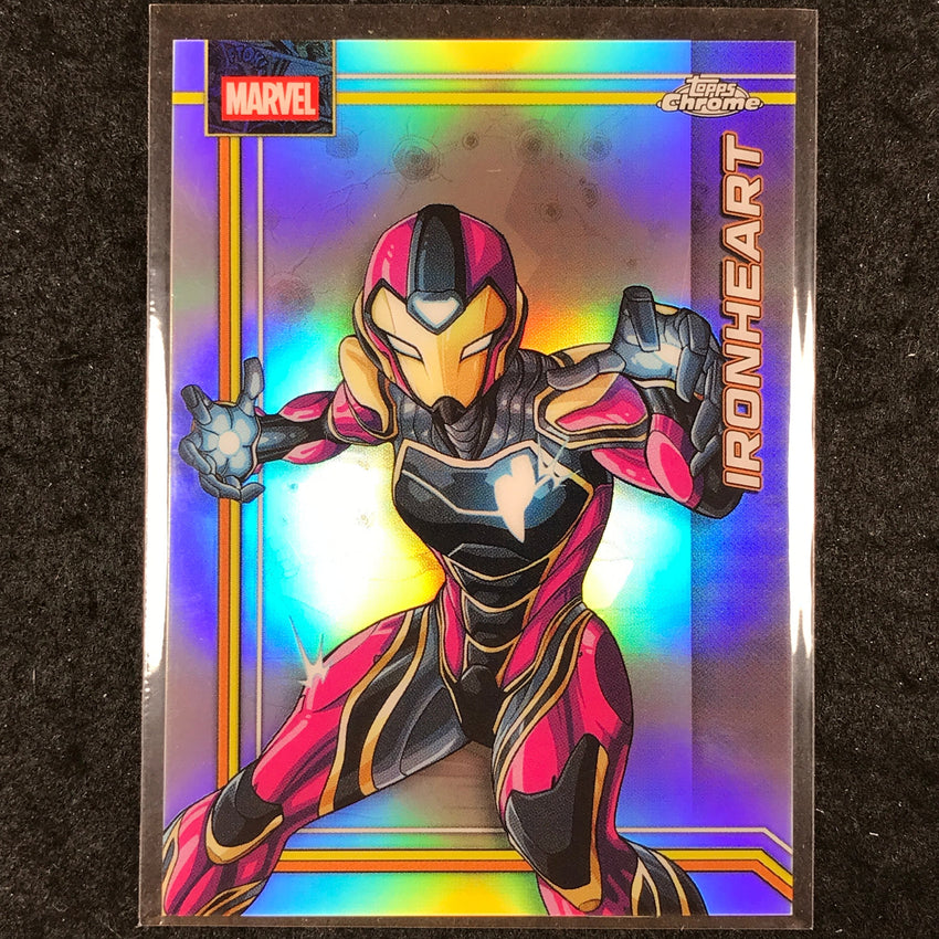 2026 Topps Chrome Marvel Comics IRONHEART Base Refractor #58