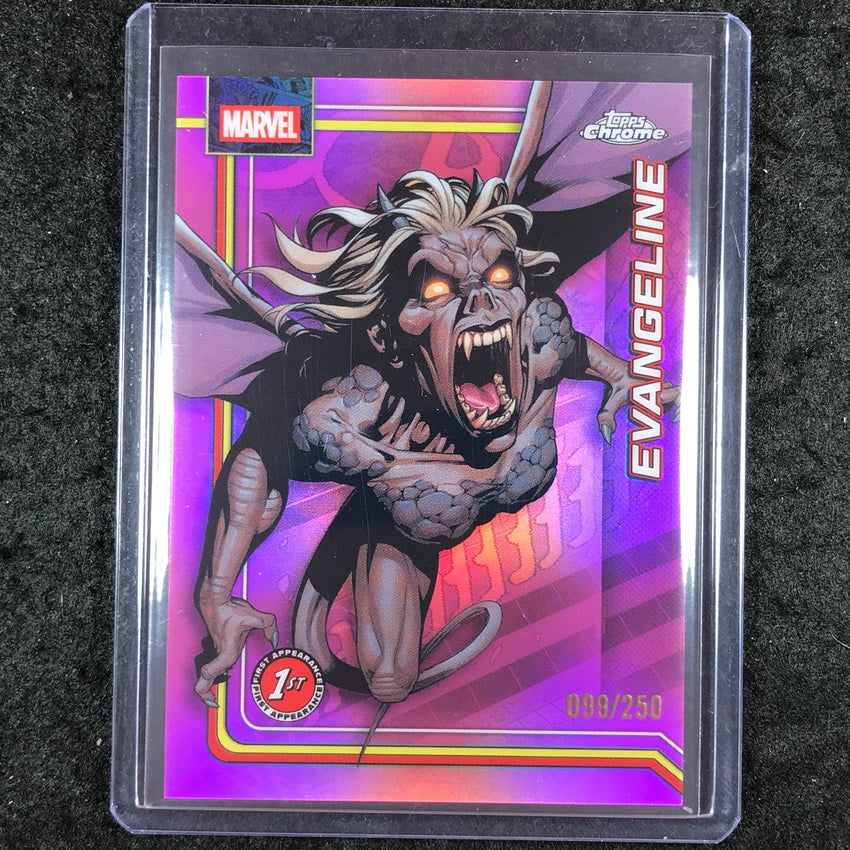 2026 Topps Chrome Marvel Comics EVANGELINE Debut Pink 99/250 #117
