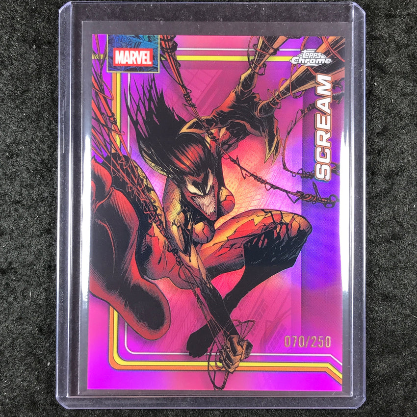 2026 Topps Chrome Marvel Comics SCREAM Pink 70/250 #148
