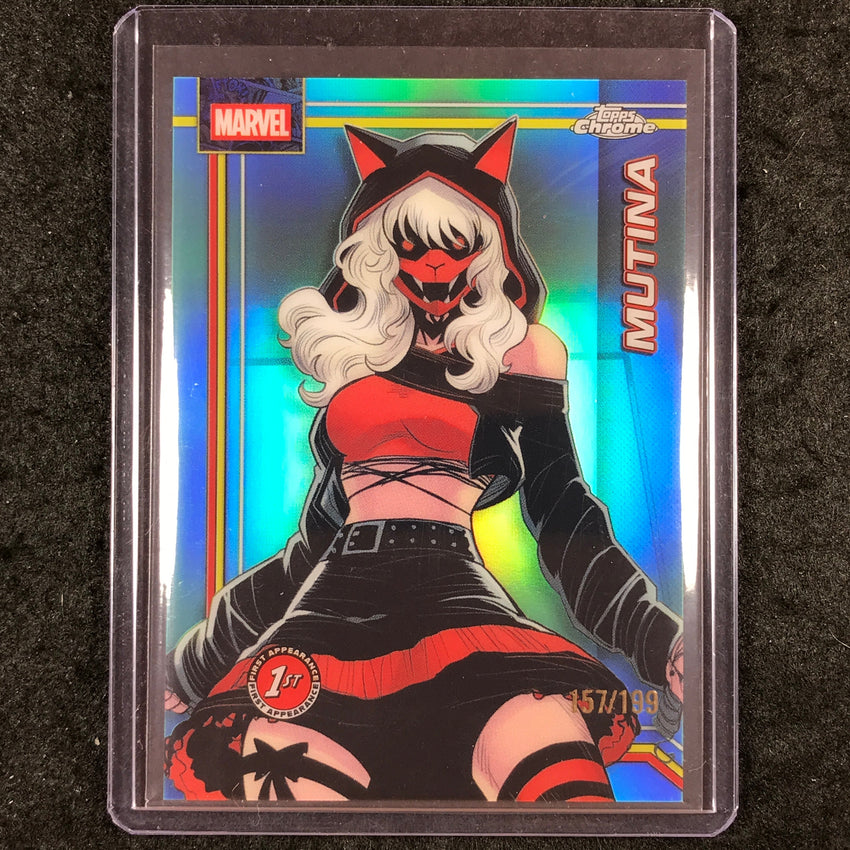 2026 Topps Chrome Marvel Comics MUTINA Debut Aqua 157/199 #84
