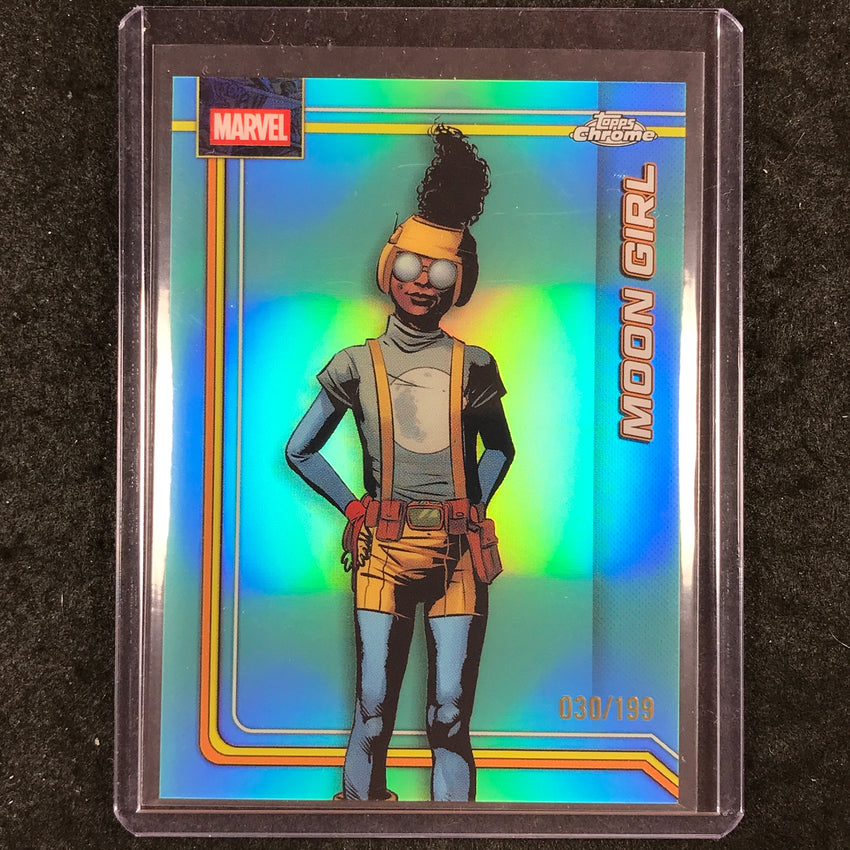 2026 Topps Chrome Marvel Comics MOON GIRL Aqua 30/199 #138
