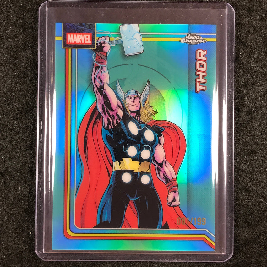 2026 Topps Chrome Marvel Comics THOR Aqua 81/199 #177