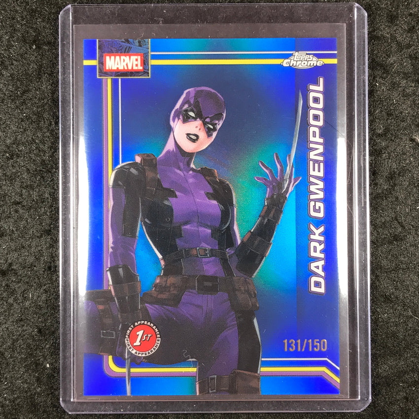 2026 Topps Chrome Marvel Comics DARK GWENPOOL Debut Blue 131/150 #27