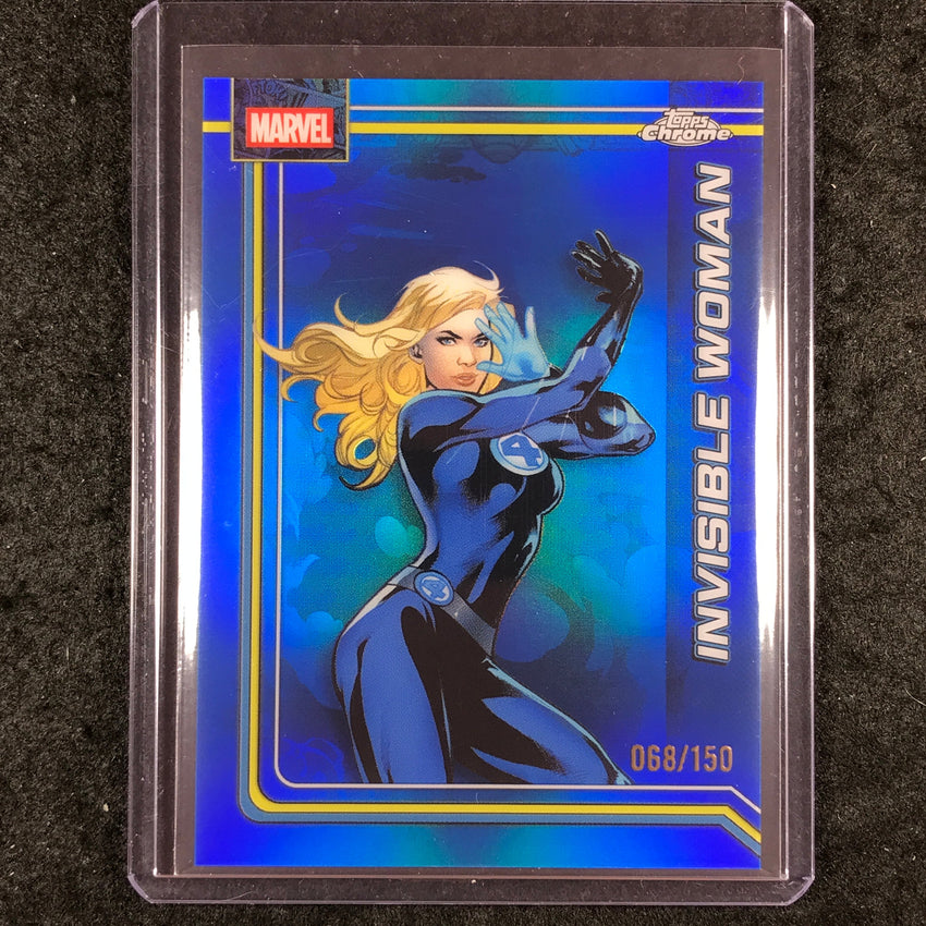 2026 Topps Chrome Marvel Comics INVISIBLE WOMAN Blue 68/150 #55
