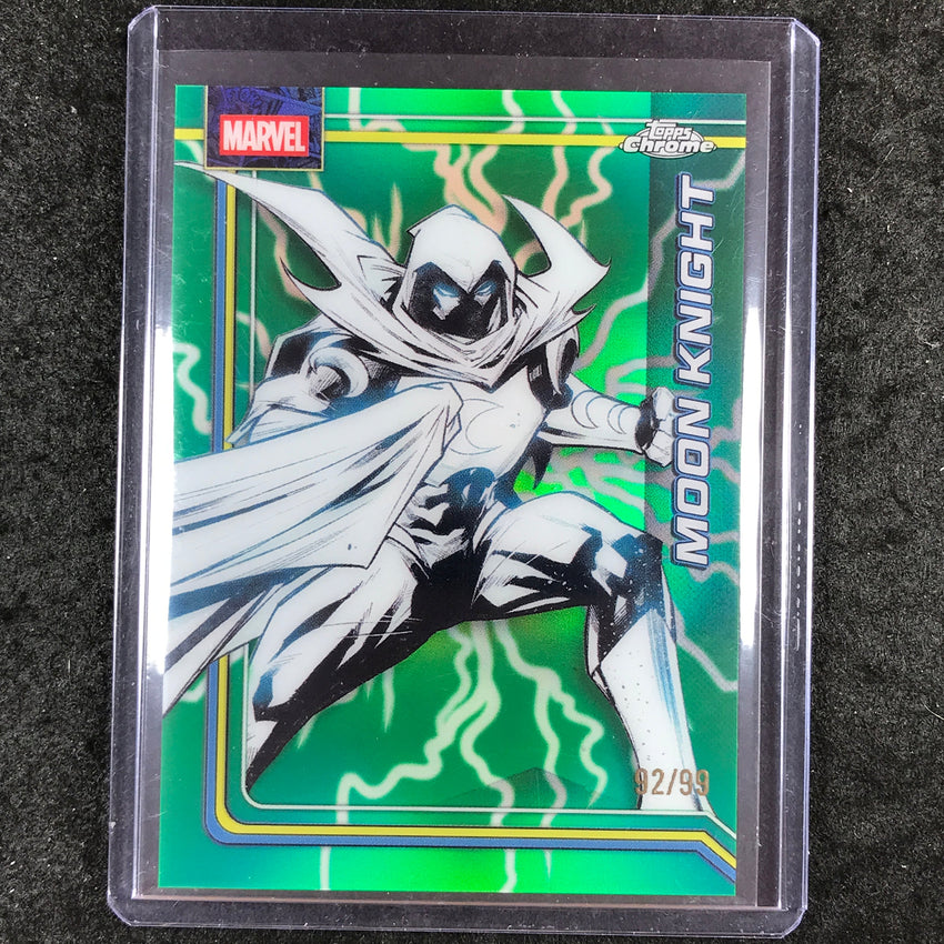 2026 Topps Chrome Marvel Comics MOON KNIGHT Storm's Lightning Green 92/99 #81