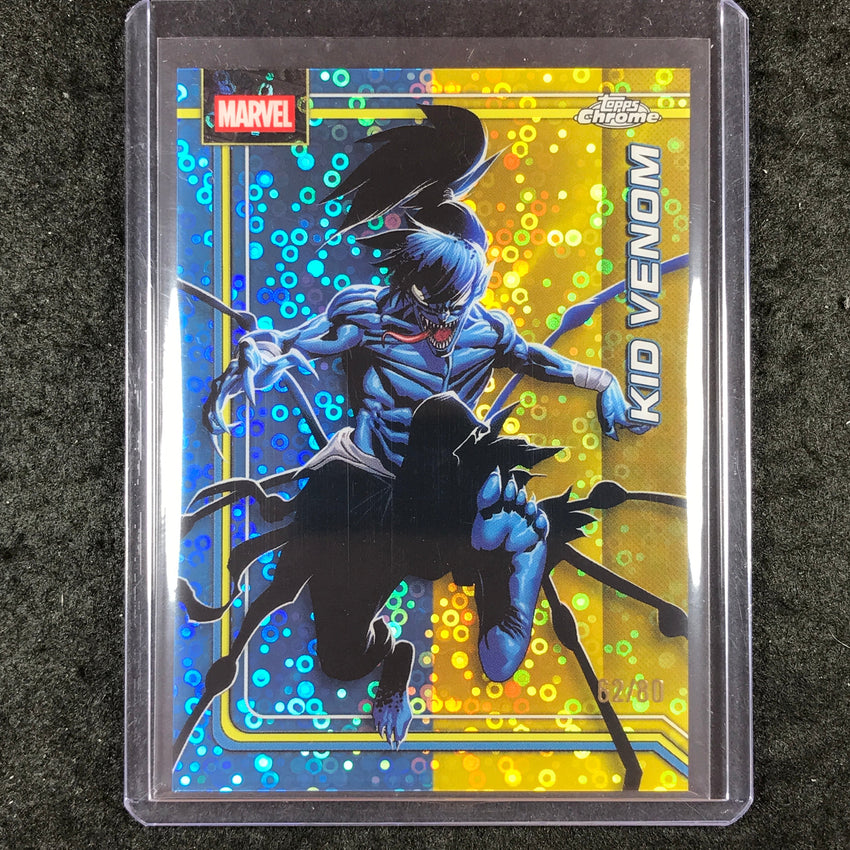 2026 Topps Chrome Marvel Comics KID VENOM Dazzler's Rhythm 62/80 #128