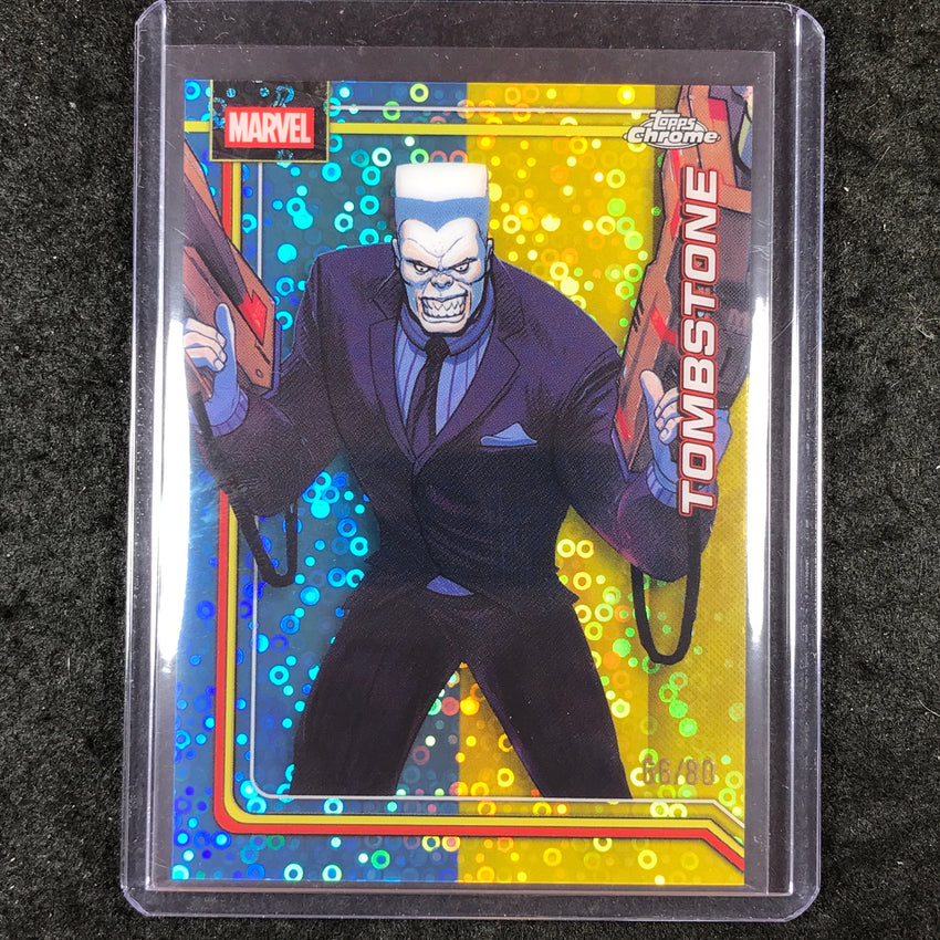 2026 Topps Chrome Marvel Comics TOMBSTONE Dazzler's Rhythm 66/80 #180
