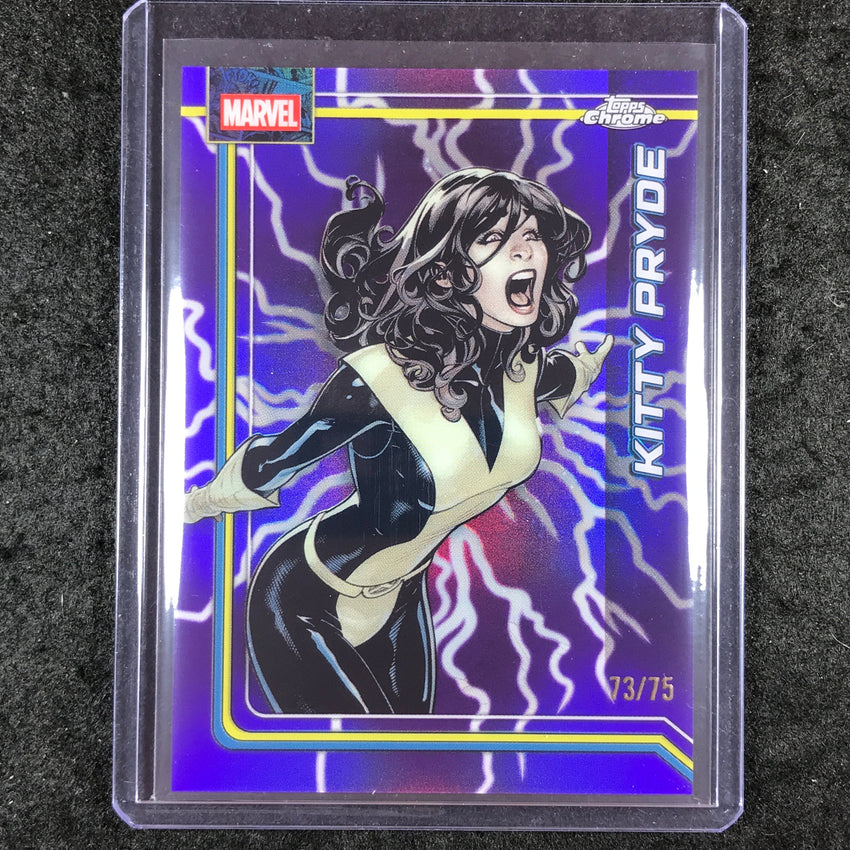 2026 Topps Chrome Marvel Comics KITTY PRYDE Storm's Lightning Purple 73/75 #66