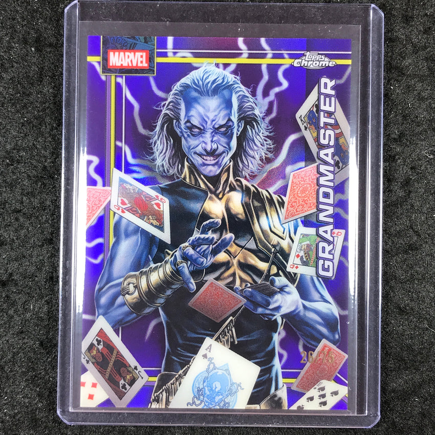 2026 Topps Chrome Marvel Comics GRANDMASTER Storm's Lightning Purple 26/75 #120