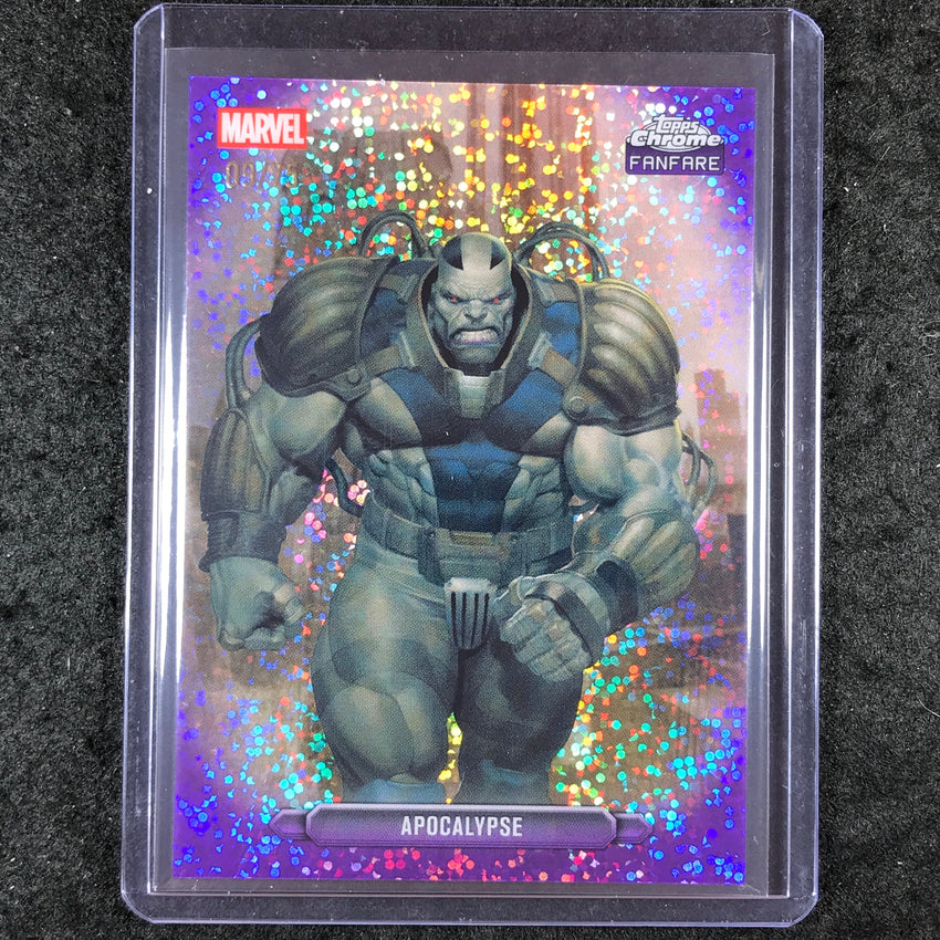 2026 Topps Chrome Marvel Comics APOCALYPSE Fanfare Purple Speckle 9/75 #2