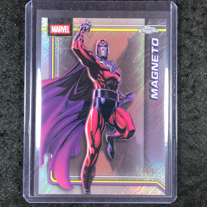 2026 Topps Chrome Marvel Comics MAGNETO Marvel Logofractor 49/61 #74