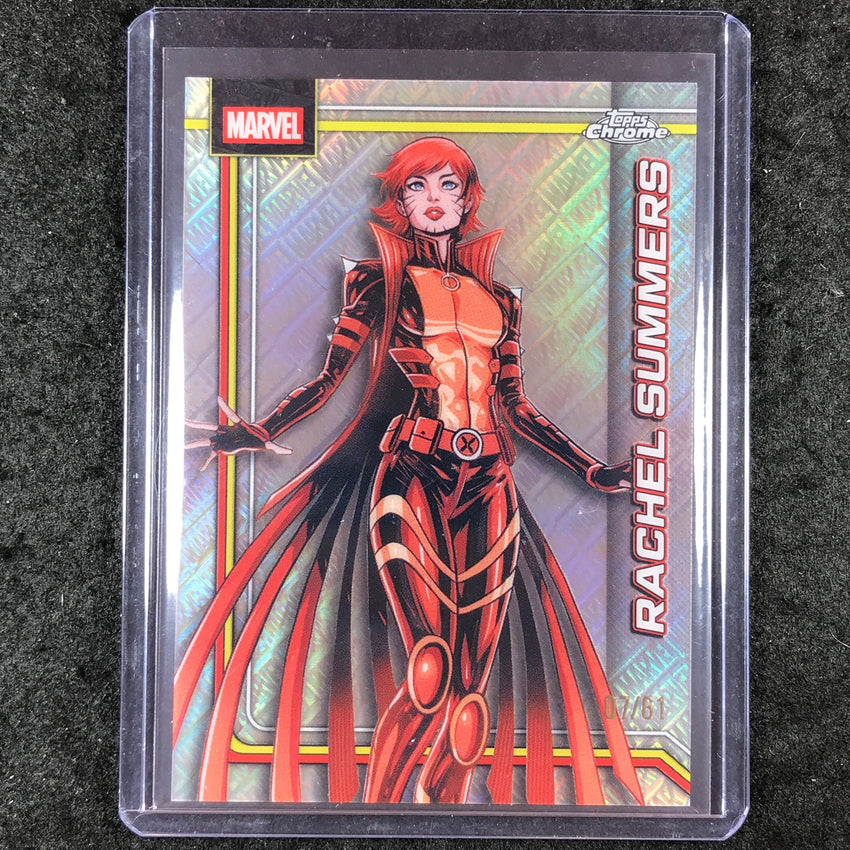 2026 Topps Chrome Marvel Comics RACHEL SUMMERS Marvel Logofractor 7/61 #141