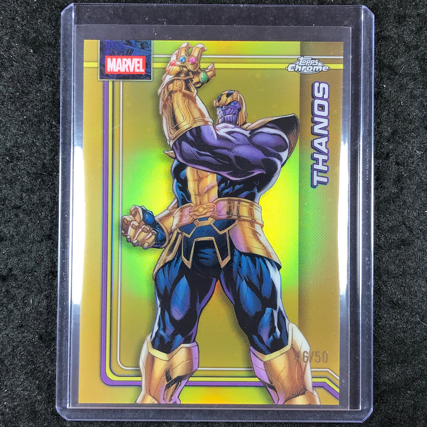 2026 Topps Chrome Marvel Comics THANOS Gold 46/50 #174