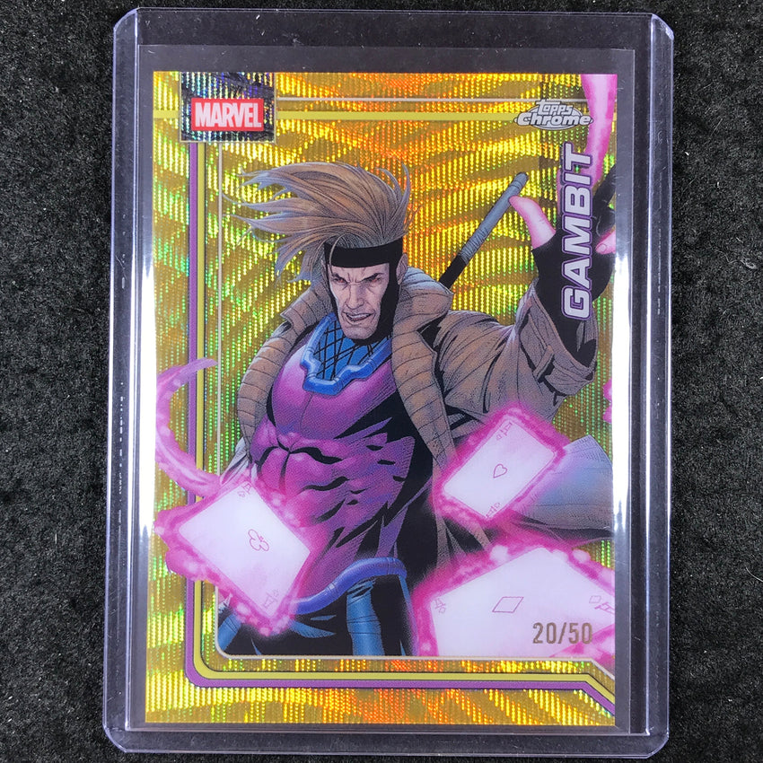 2026 Topps Chrome Marvel Comics GAMBIT Gold Wave 20/50 #39