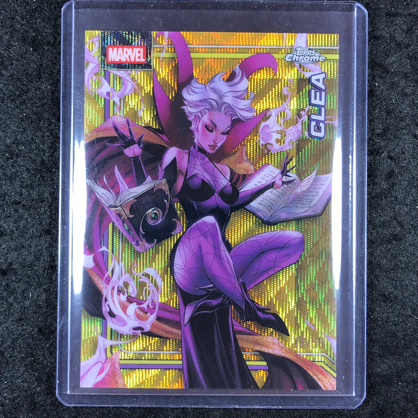 2026 Topps Chrome Marvel Comics CLEA Gold Wave 16/50 #107
