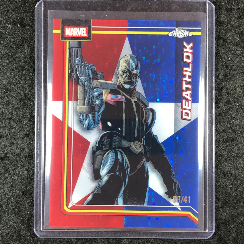 2026 Topps Chrome Marvel Comics DEATHLOK Captain America's Star 38/41 #109