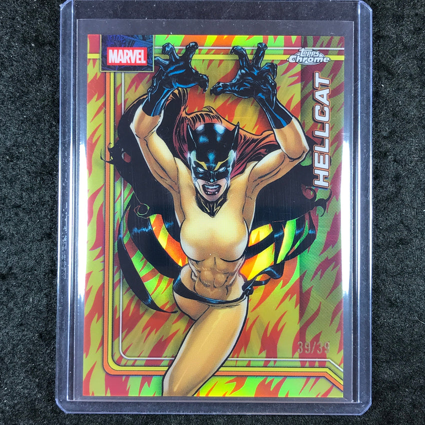 2026 Topps Chrome Marvel Comics HELLCAT Human Torch 39/39 #123