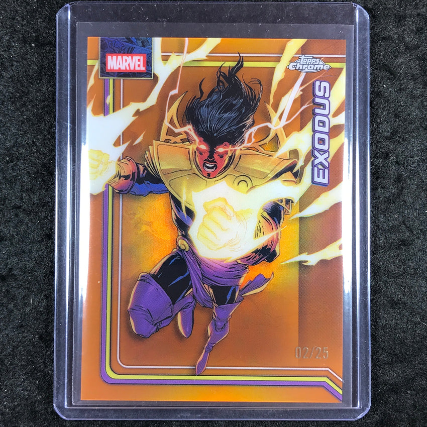 2026 Topps Chrome Marvel Comics EXODUS Orange 2/25 #118