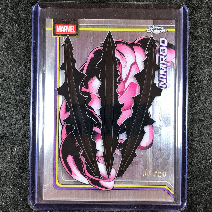2026 Topps Chrome Marvel Comics NIMROD Clawed Chrome Variation 6/20 #139