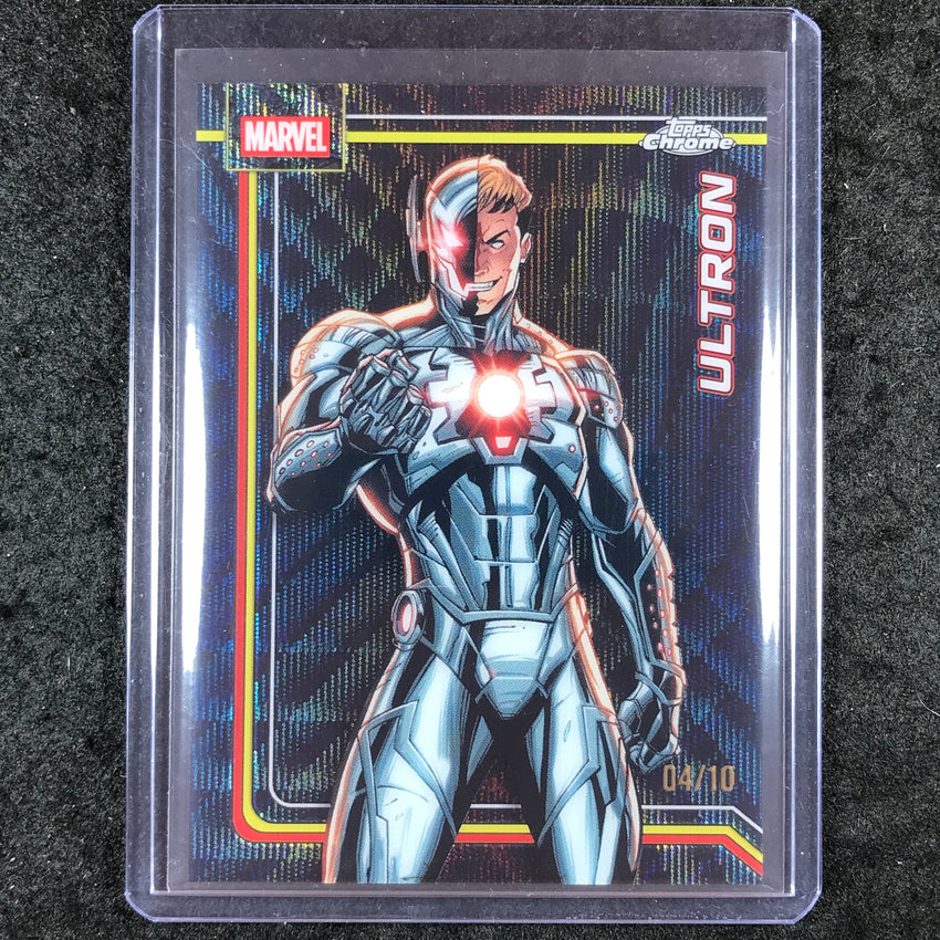 2026 Topps Chrome Marvel Comics ULTRON Black Wave 4/10 #185