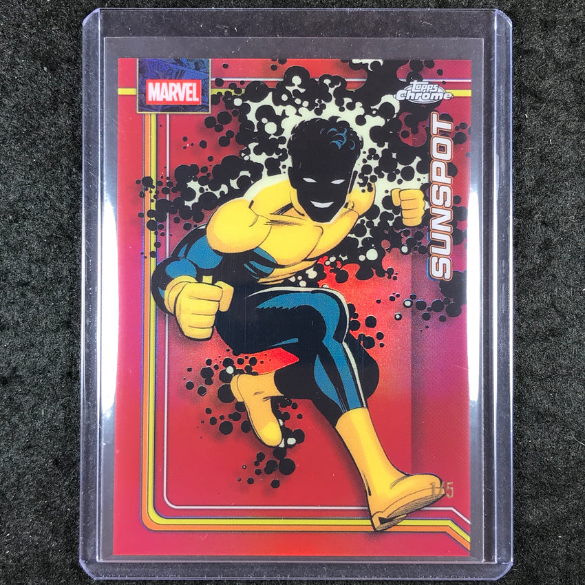 2026 Topps Chrome Marvel Comics SUNSPOT Red 1/5 #172