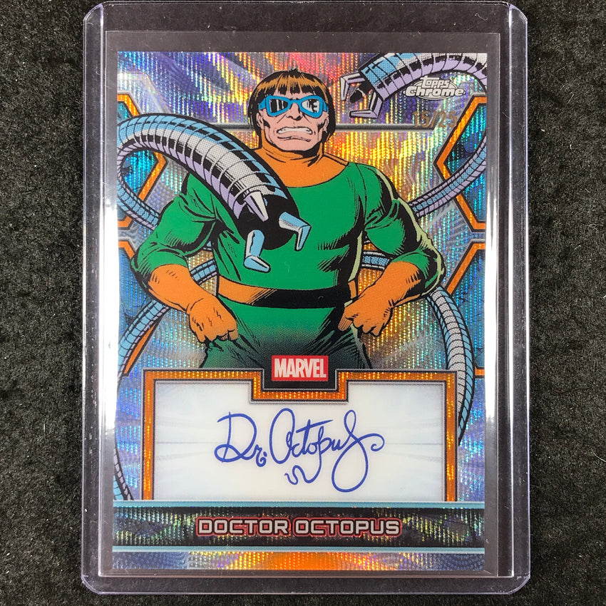 2026 Topps Chrome Marvel Comics DOCTOR OCTOPUS Facsimile Auto Orange Wave 15/25