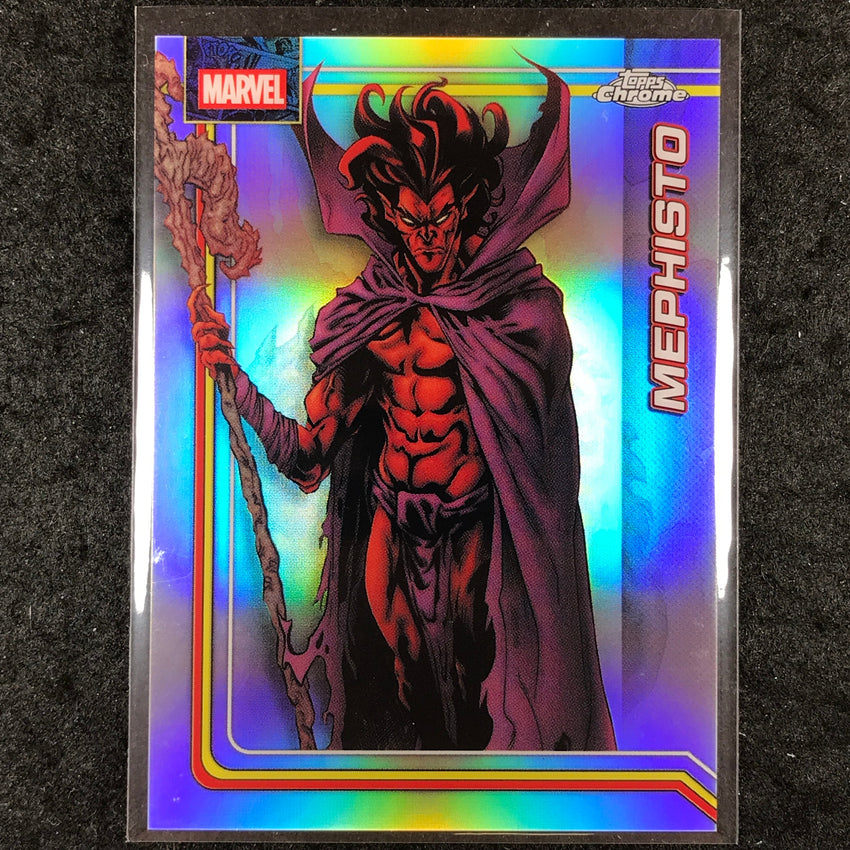 2026 Topps Chrome Marvel Comics MEPHISTO Base Refractor #77