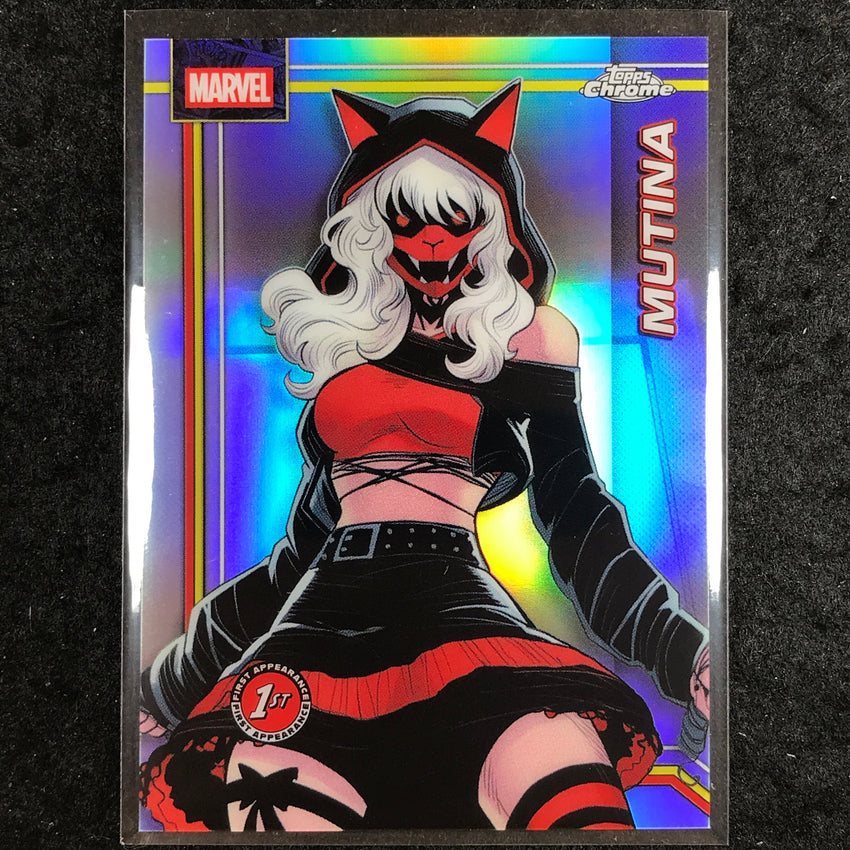 2026 Topps Chrome Marvel Comics MUTINA Debut Base Refractor #84