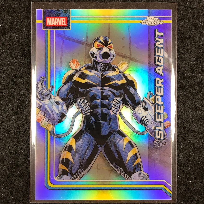 2026 Topps Chrome Marvel Comics SLEEPER AGENT Base Refractor #100