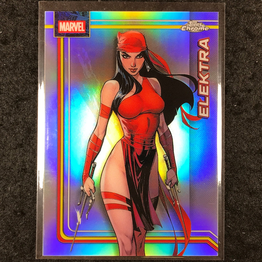 2026 Topps Chrome Marvel Comics ELEKTRA Base Refractor #116