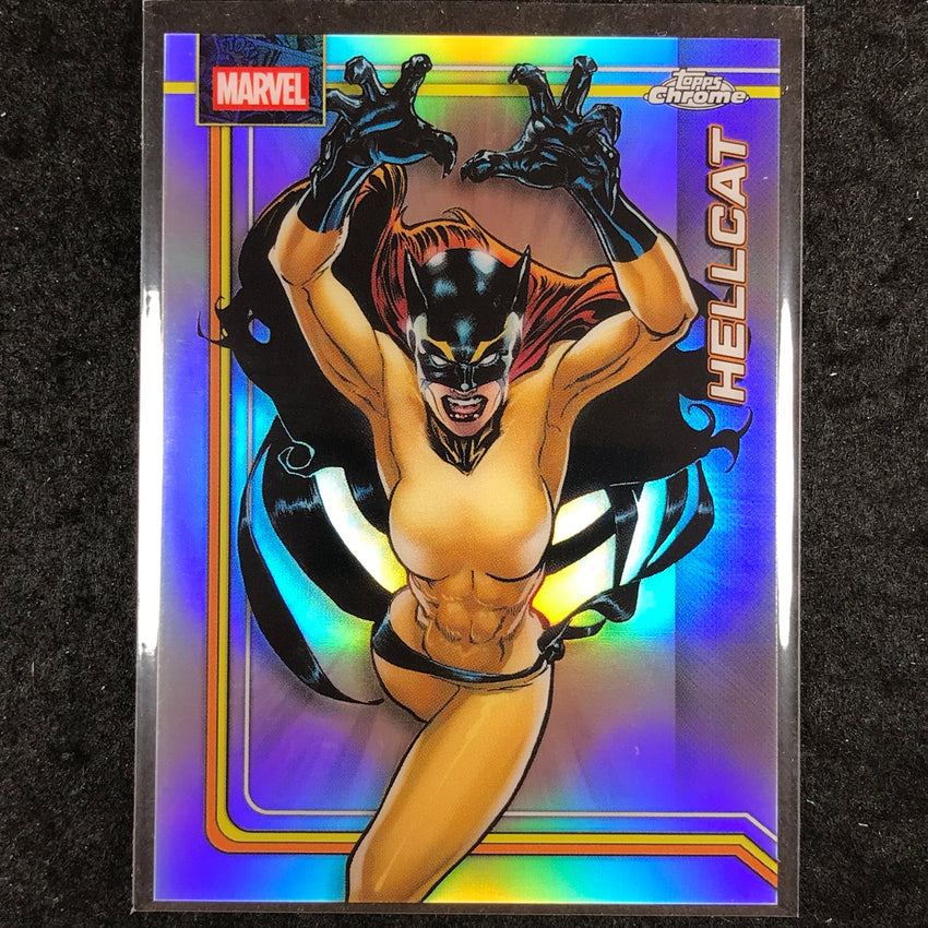 2026 Topps Chrome Marvel Comics HELLCAT Base Refractor #123