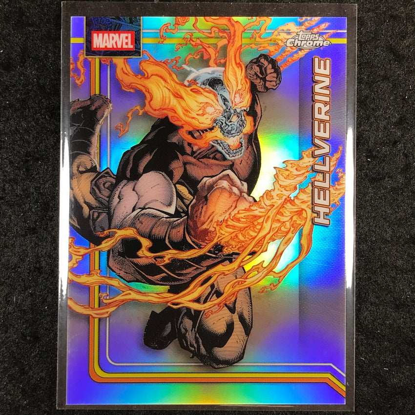 2026 Topps Chrome Marvel Comics HELLVERINE Base Refractor #125