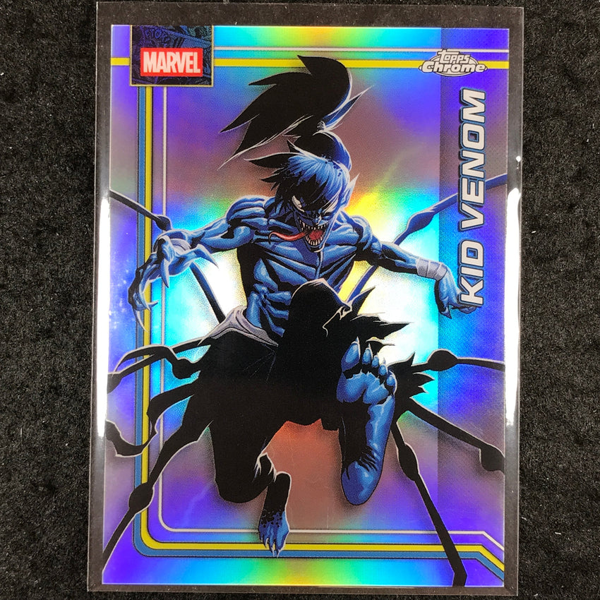 2026 Topps Chrome Marvel Comics KID VENOM Base Refractor #128