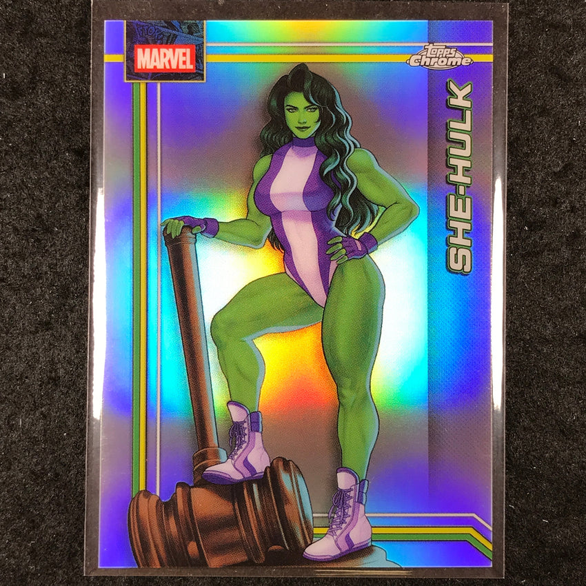 2026 Topps Chrome Marvel Comics SHE-HULK Base Refractor #151