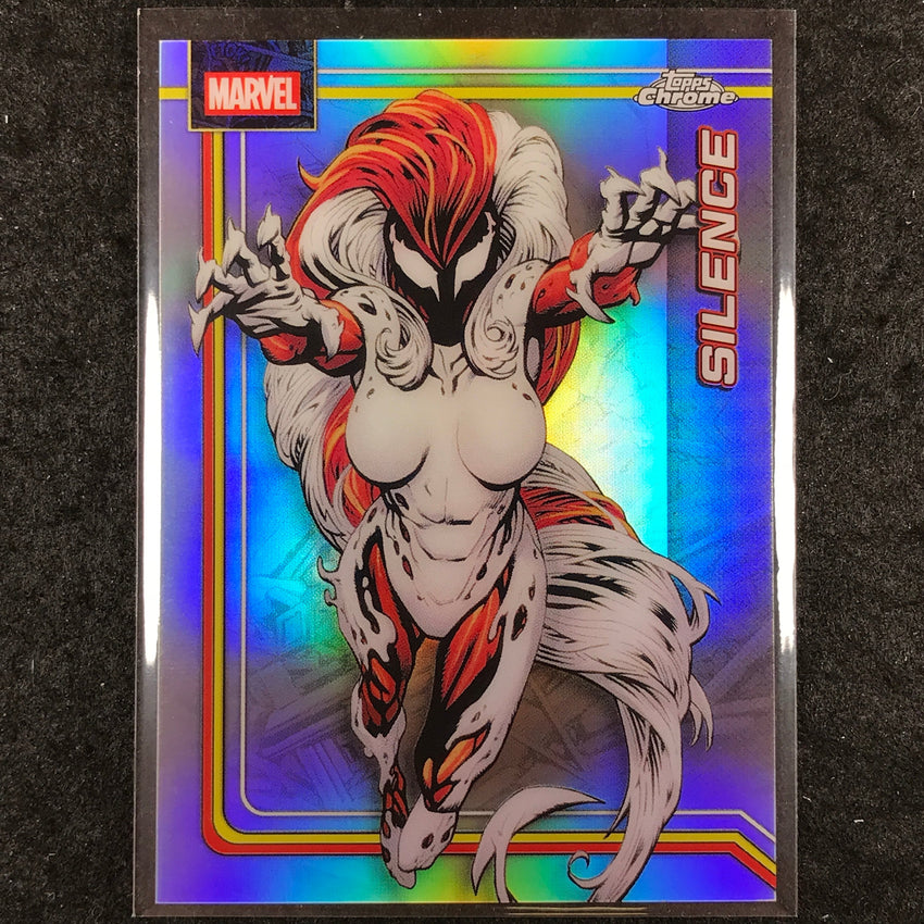 2026 Topps Chrome Marvel Comics SILENCE Base Refractor #155