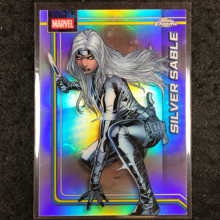 2026 Topps Chrome Marvel Comics SILVER SABLE Base Refractor #158
