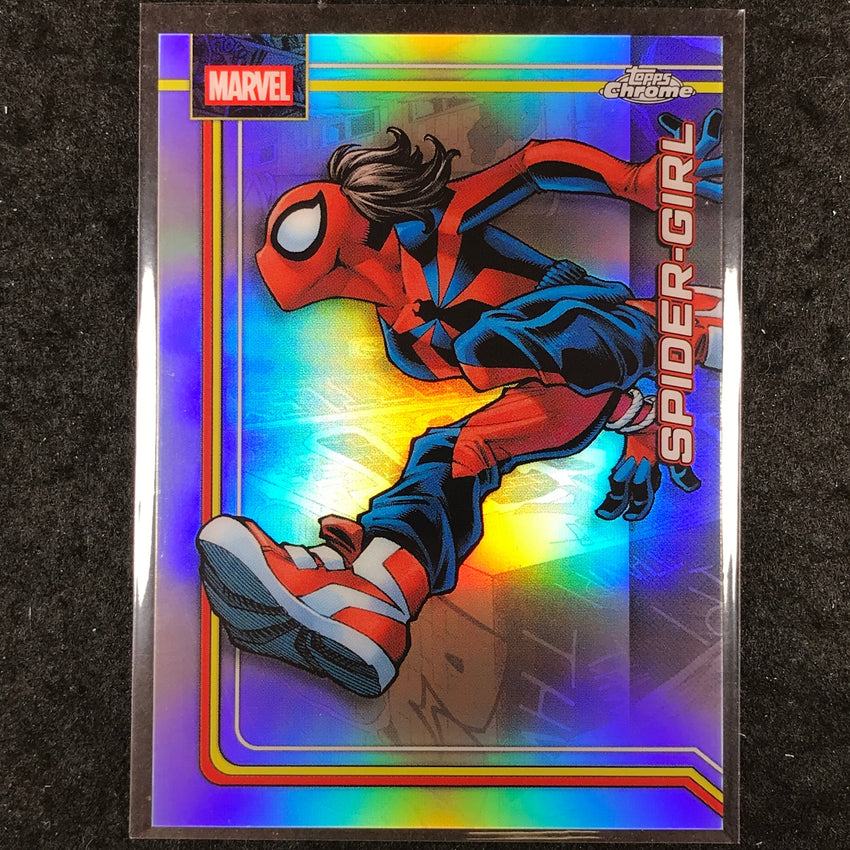 2026 Topps Chrome Marvel Comics SPIDER-GIRL Base Refractor #161