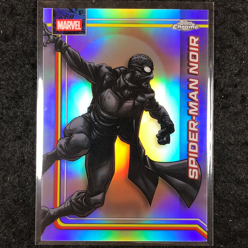 2026 Topps Chrome Marvel Comics SPIDER-MAN NOIR Base Refractor #165