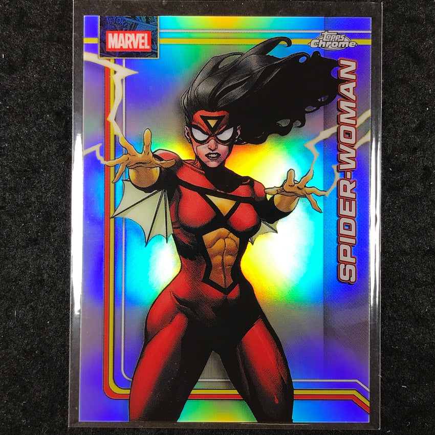 2026 Topps Chrome Marvel Comics SPIDER-WOMAN Base Refractor #167