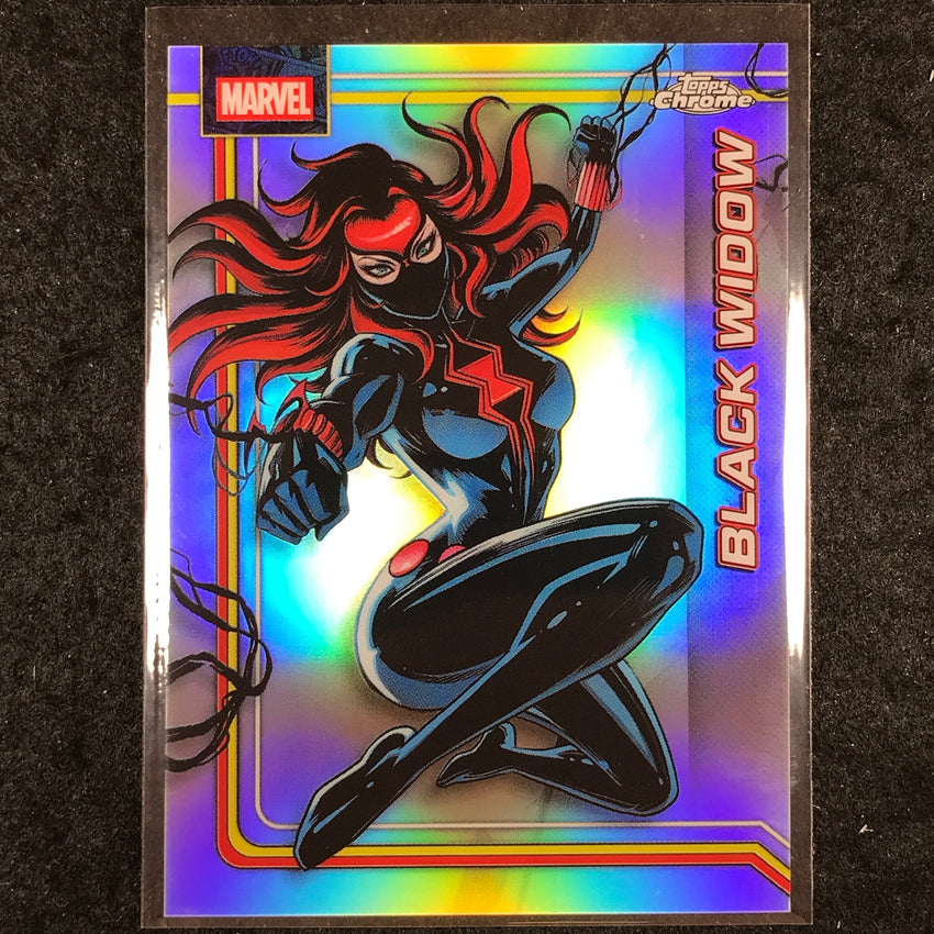 2026 Topps Chrome Marvel Comics BLACK WIDOW Base Refractor #16