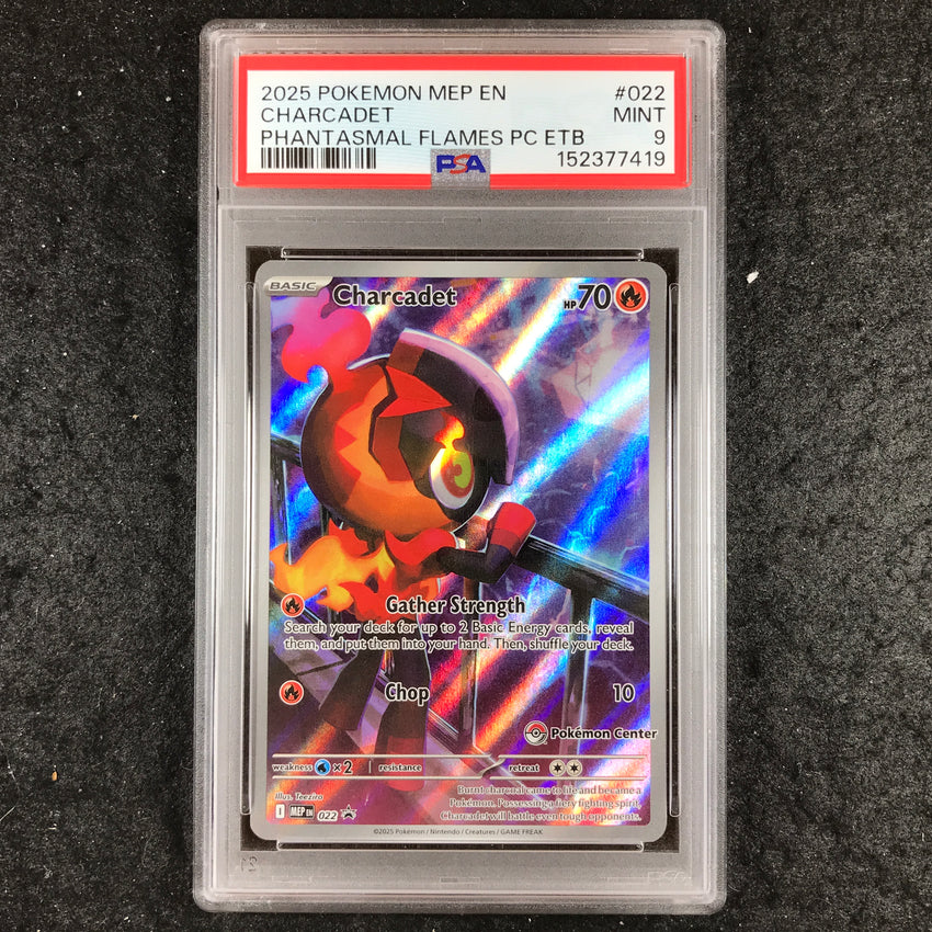 PSA 9 Charcadet - MEP 022 - Phantasmal Flames Elite Trainer Box Promo 419